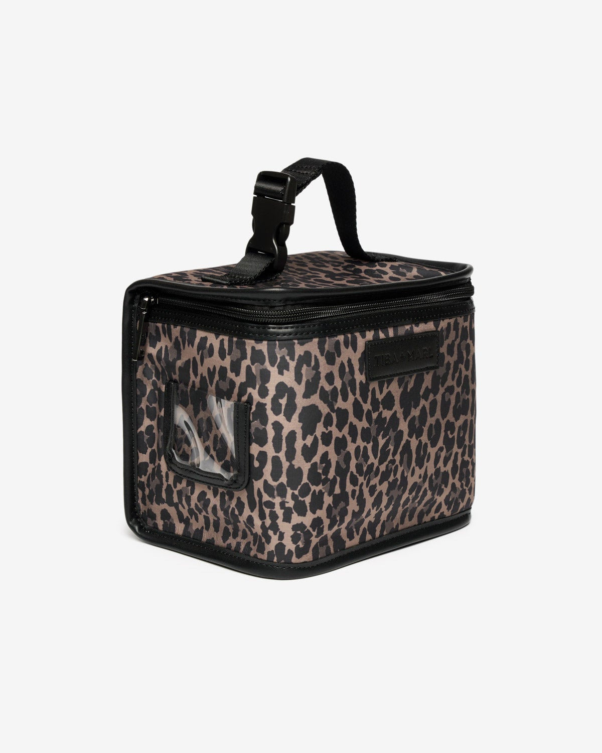 Arlo Lunch Bag / Snack Pack Brown Tonal Leopard Print