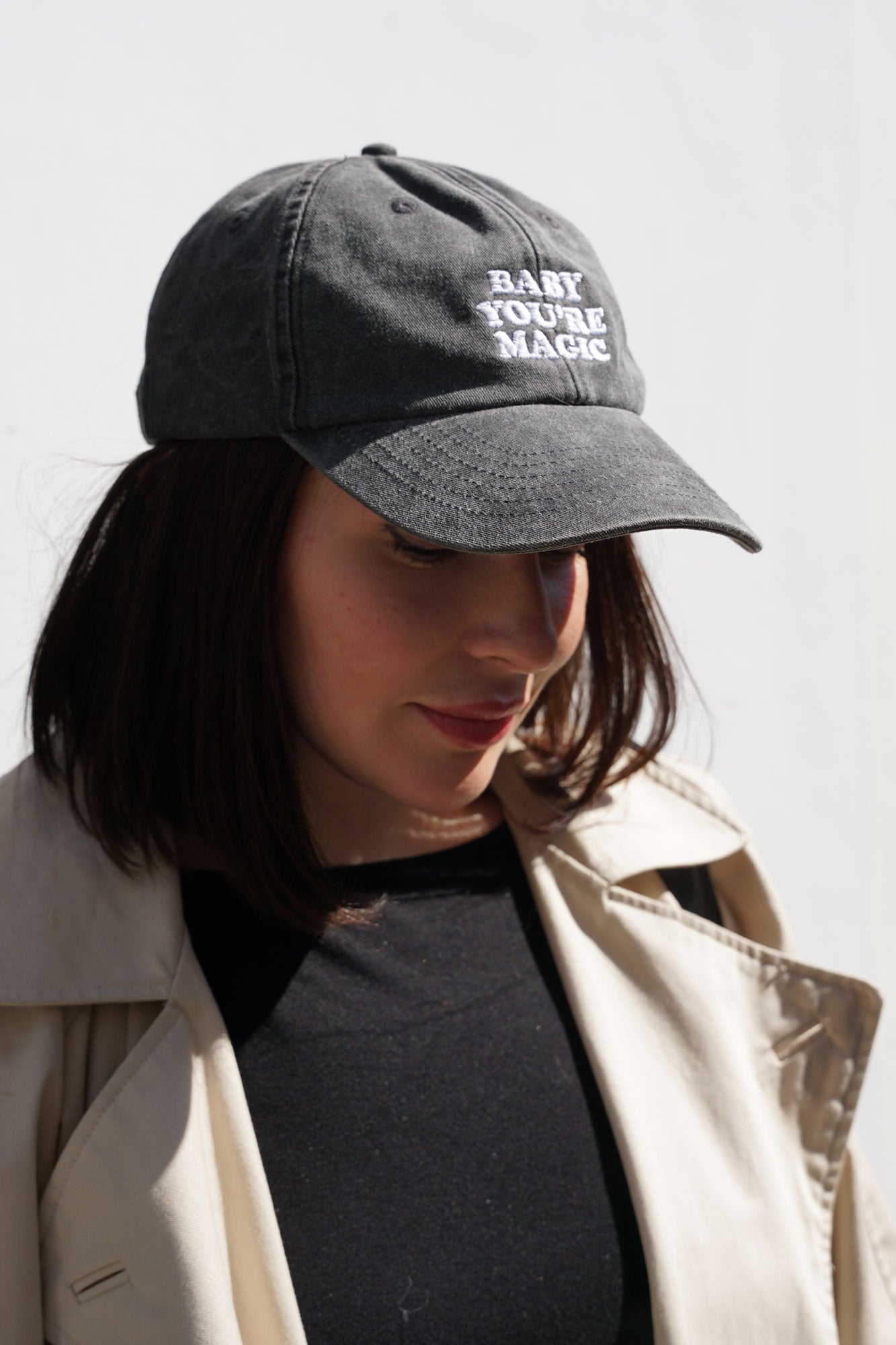 T+M x MERE SOEUR 6-PANEL CAP 'BYM' BLACK