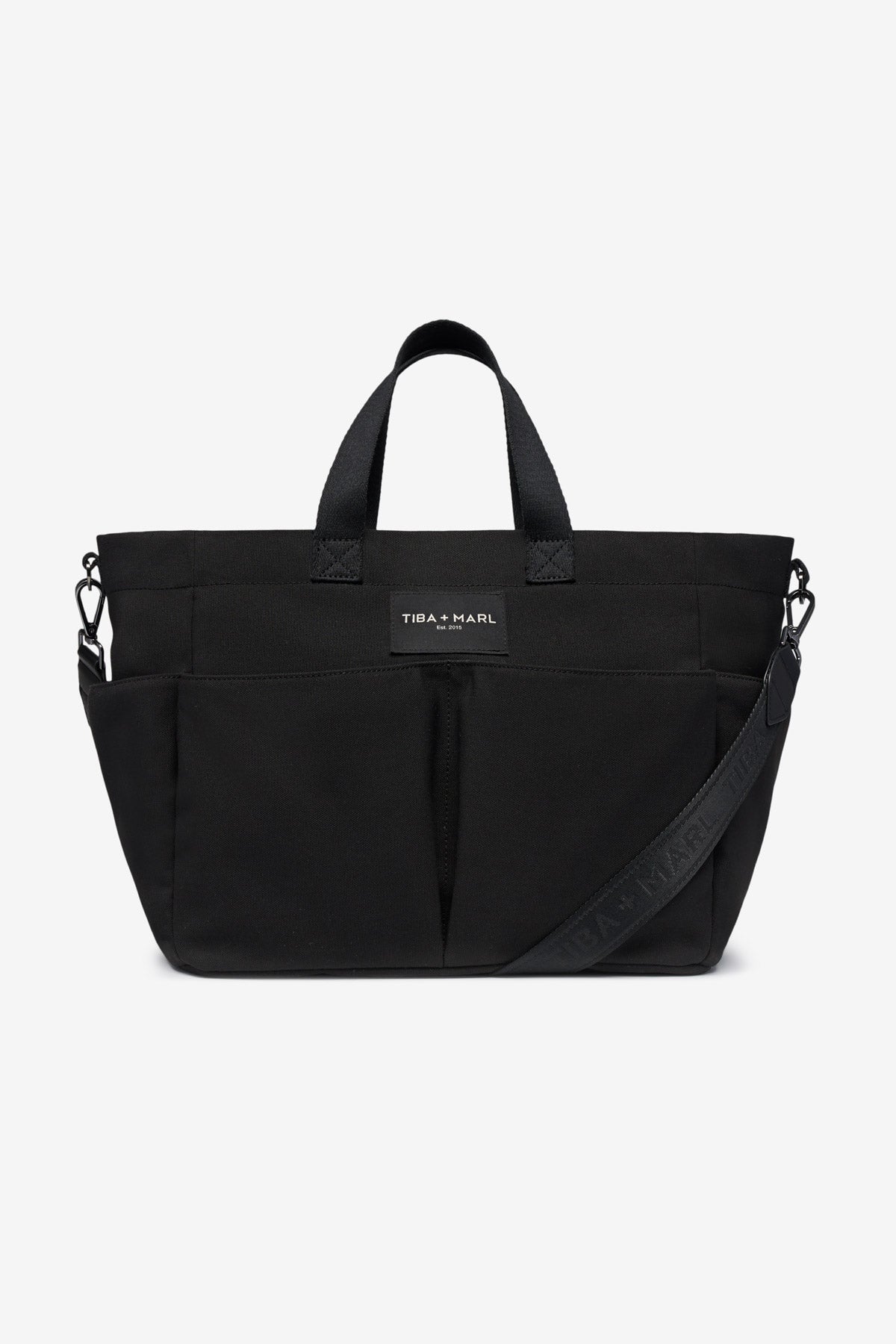 T+M Canvas Pocket Tote Black