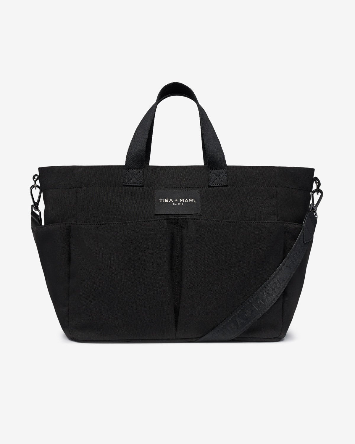 T+M Canvas Pocket Tote Black