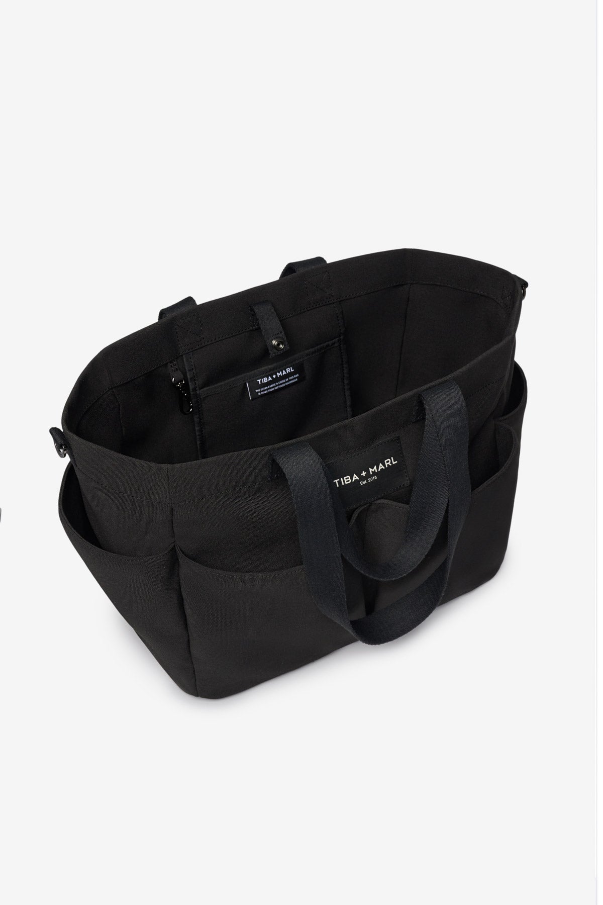 T+M Canvas Pocket Tote Black