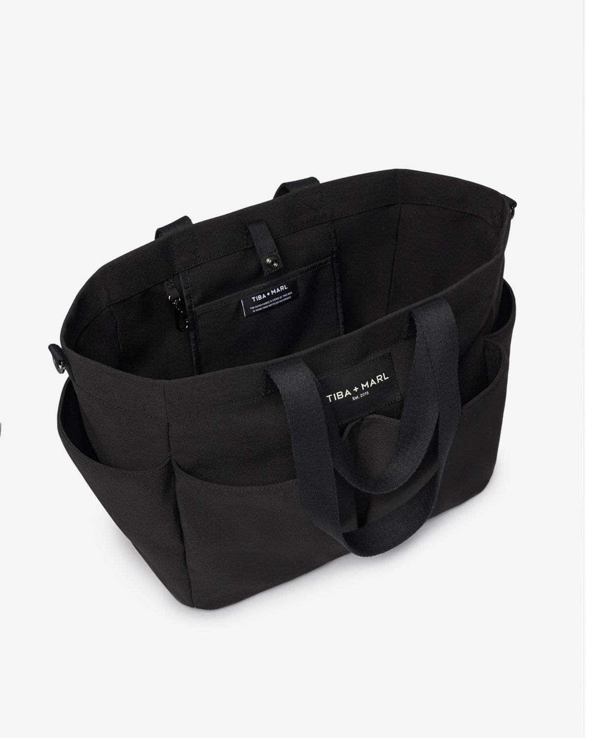 T+M Canvas Pocket Tote Black