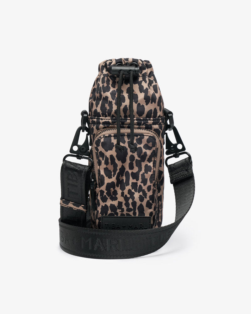 T+M Travel X-Body Insulated Bottle Bag Leopard Print