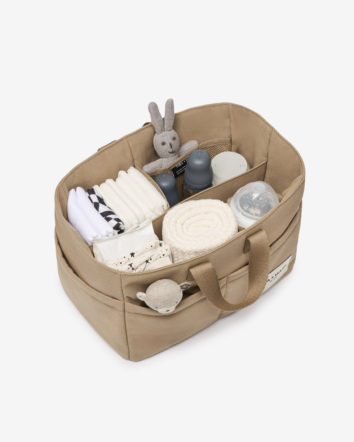 T+M Canvas Organiser Caddy / Pocket Tote Insert Desert