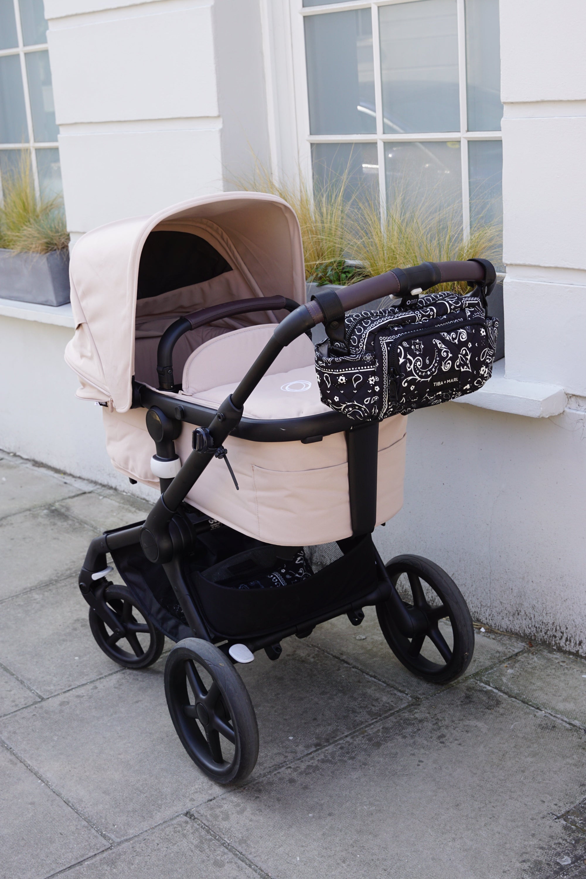 Inka Buggy Organiser Black Bandana Print