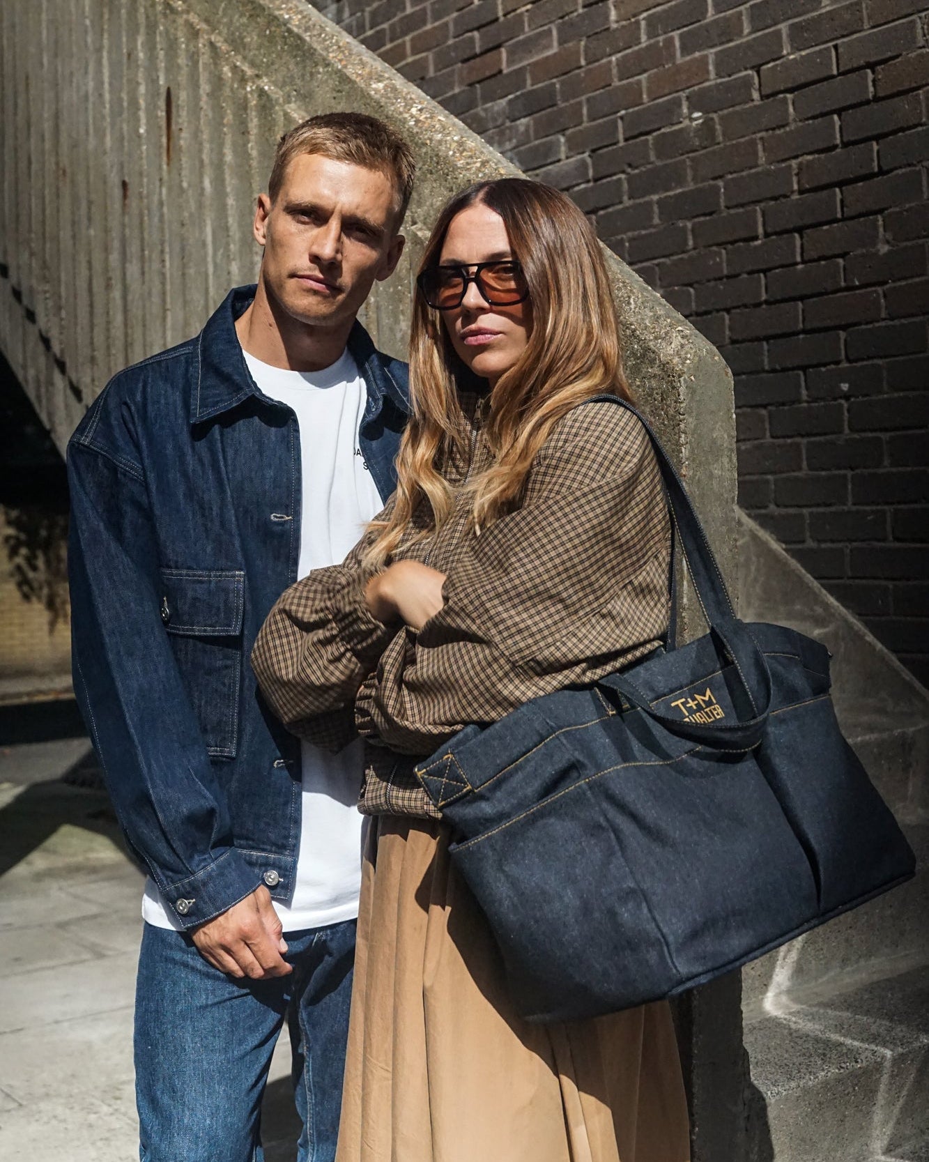 T+M x Walter Denim Pocket Tote