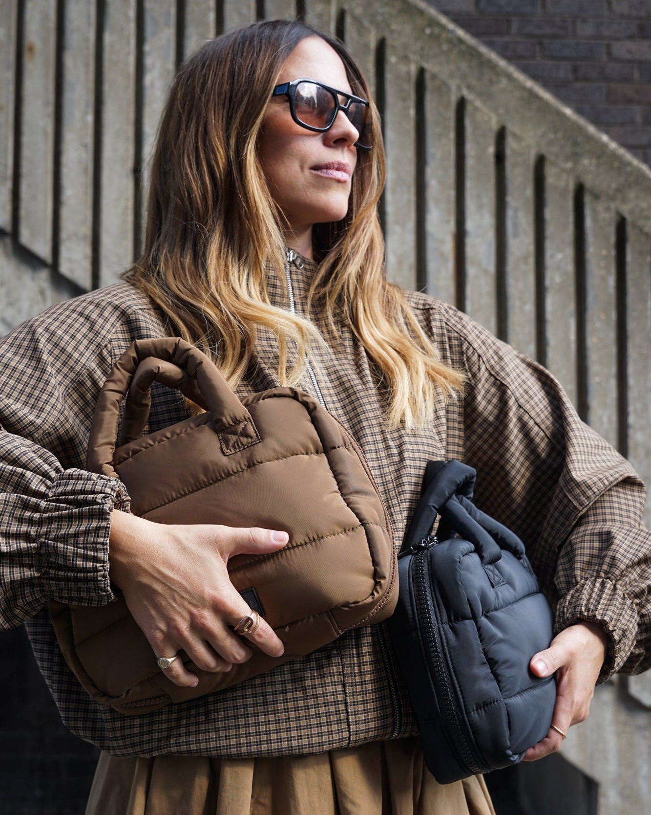 T+M Puffy Micro Changing Grab Bag Black