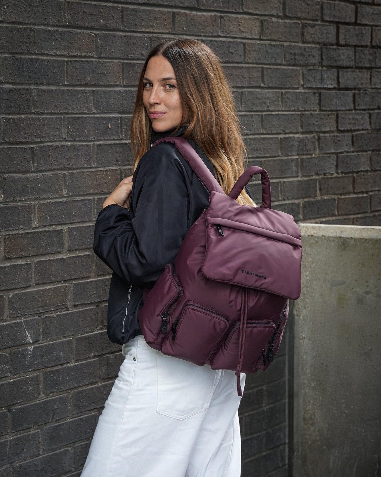Alto Changing Backpack Burgundy