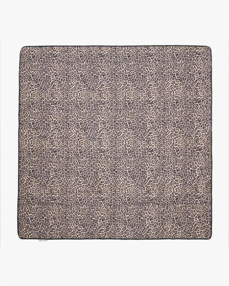 T+M Travel Large Play mat / Picnic Blanket Leopard Print