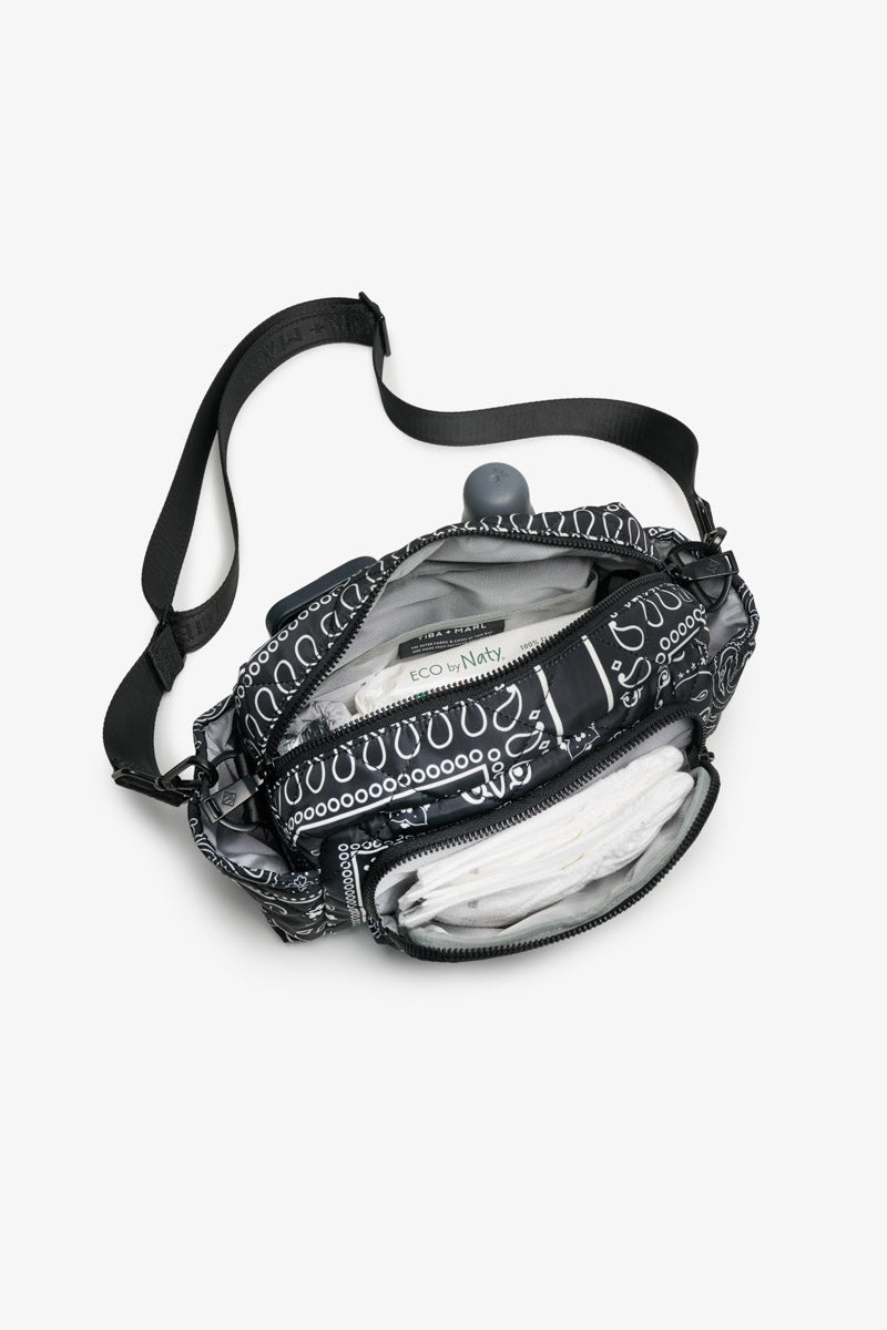 Inka Buggy Organiser Black Bandana Print