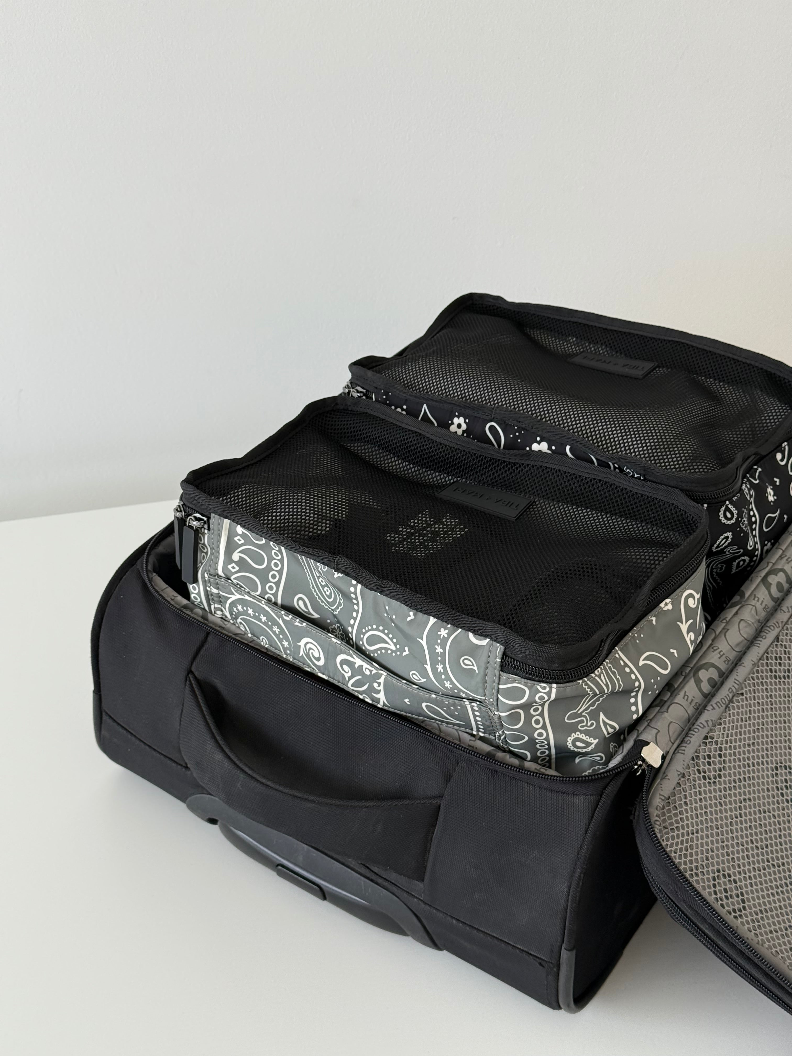 T+M Packing Cubes Set Bandana Print