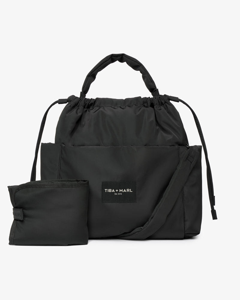 PRE-ORDER Luna Drawstring Changing Tote Black