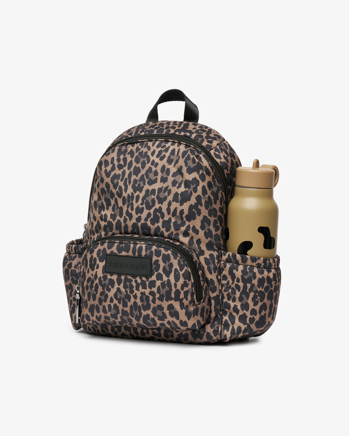Mini Elwood Kids Backpack 2.0 Brown Tonal Leopard Print