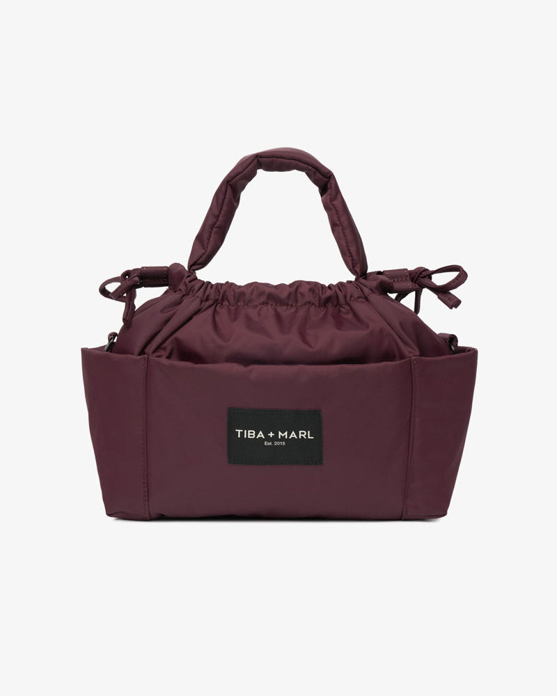 PRE-ORDER Mini Luna Drawstring Stroller Bag Burgundy