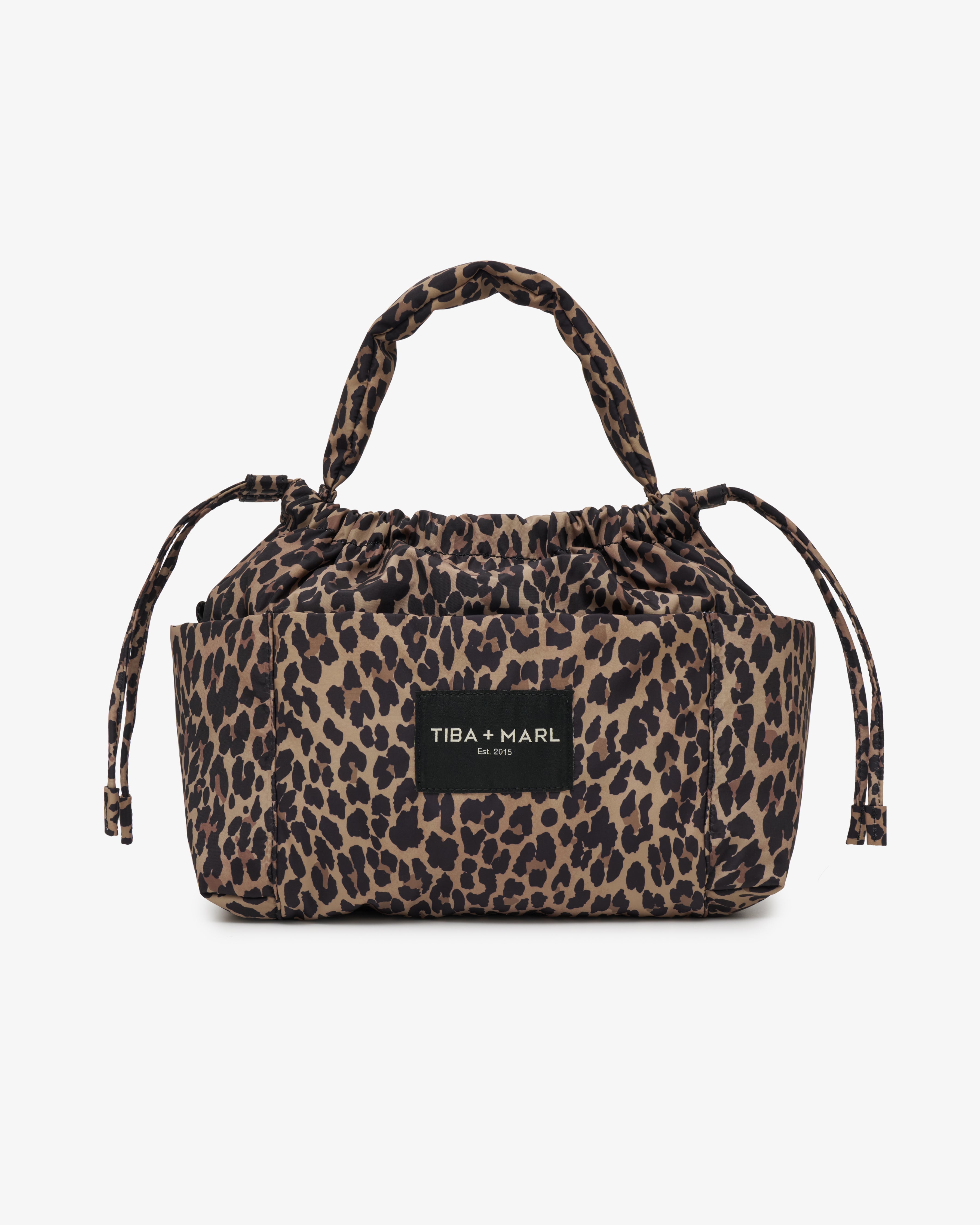 Mini Luna Drawstring Stroller Bag Lighter Leopard Print