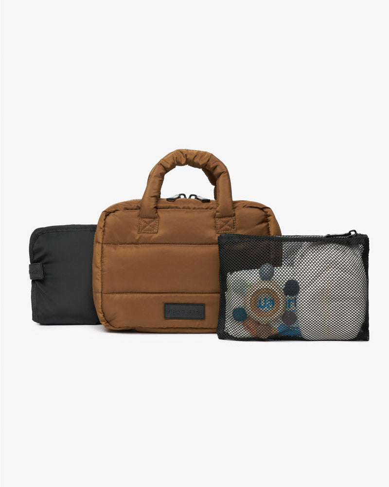 T+M Puffy Micro Changing Grab Bag Coffee