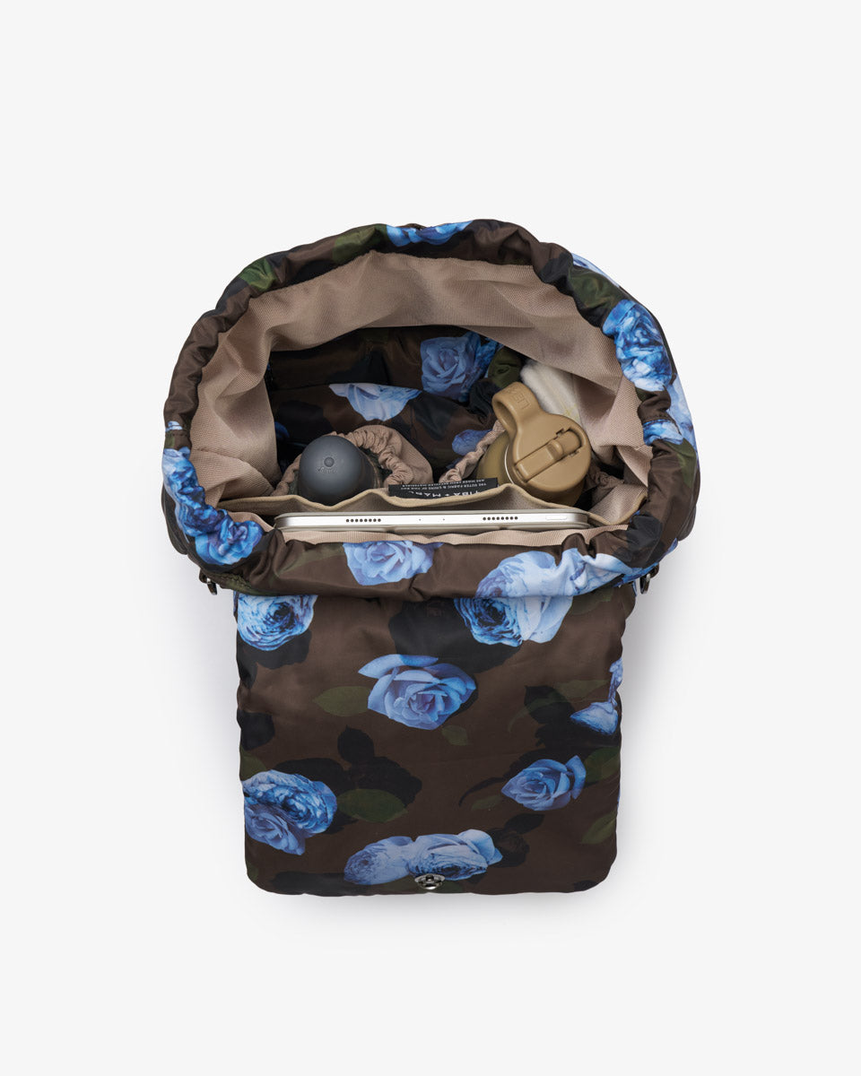 Alto Changing Backpack Brown Modern Floral Print