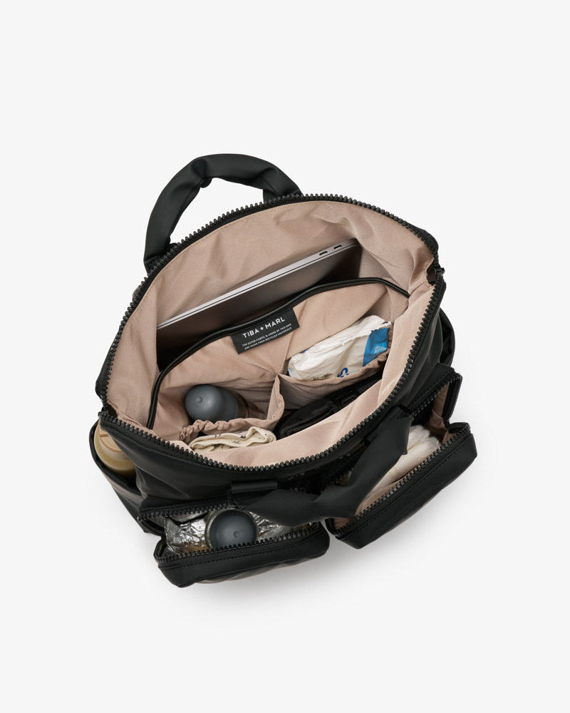 Ozzy Changing Tote / Backpack 2.0 Matte Black