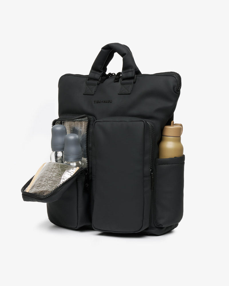 Ozzy Changing Tote / Backpack 2.0 Matte Black