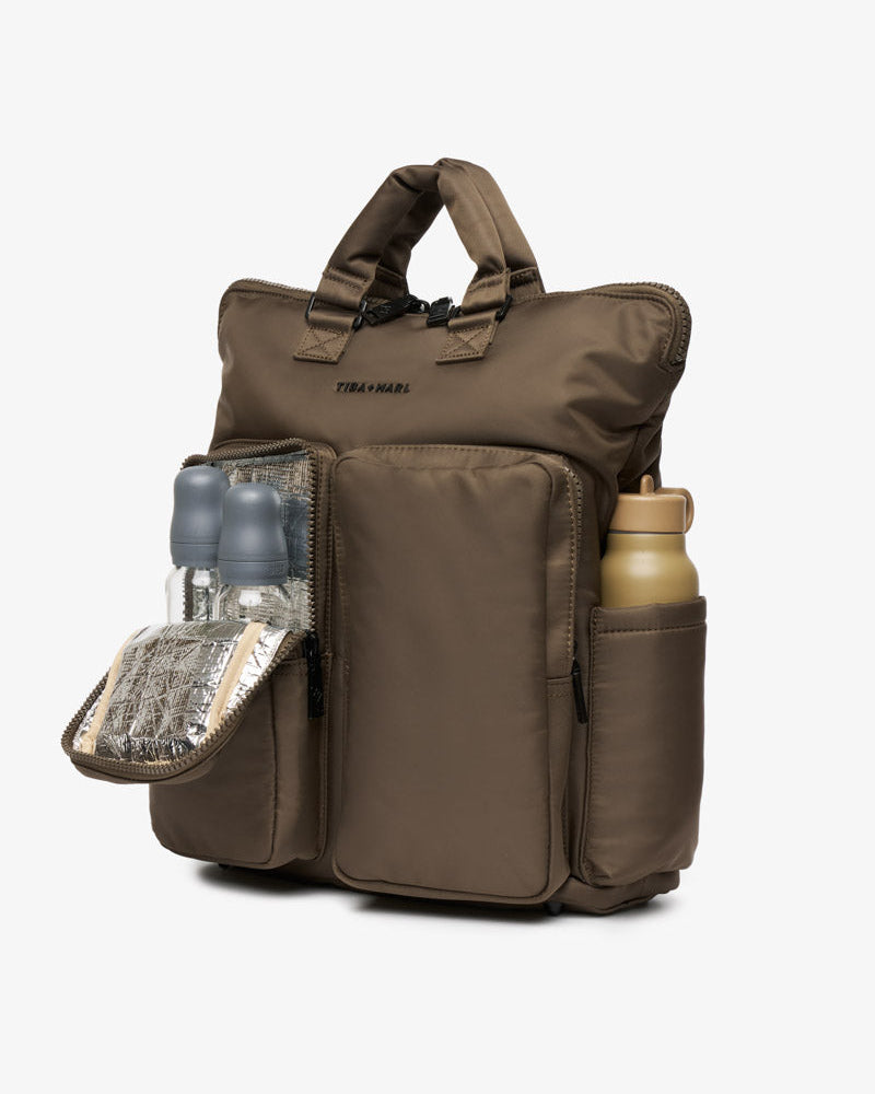 Ozzy Changing Tote / Backpack 2.0 Chocolate