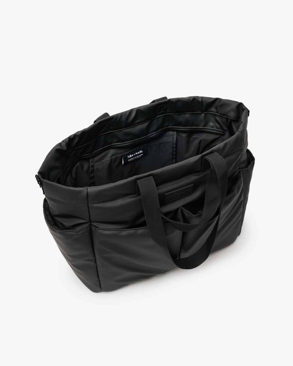 T+M Canvas Pocket Tote Matte Black