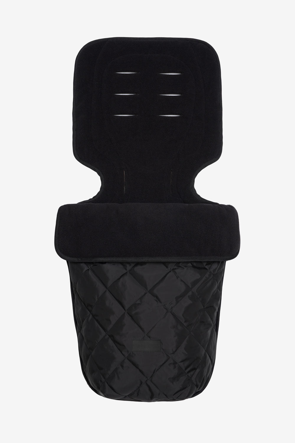 Universal Buggy Footmuff Black Quilted