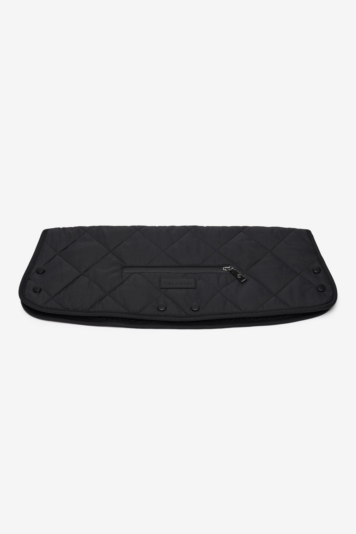 Universal Buggy Handmuff Black Quilted Tiba Marl