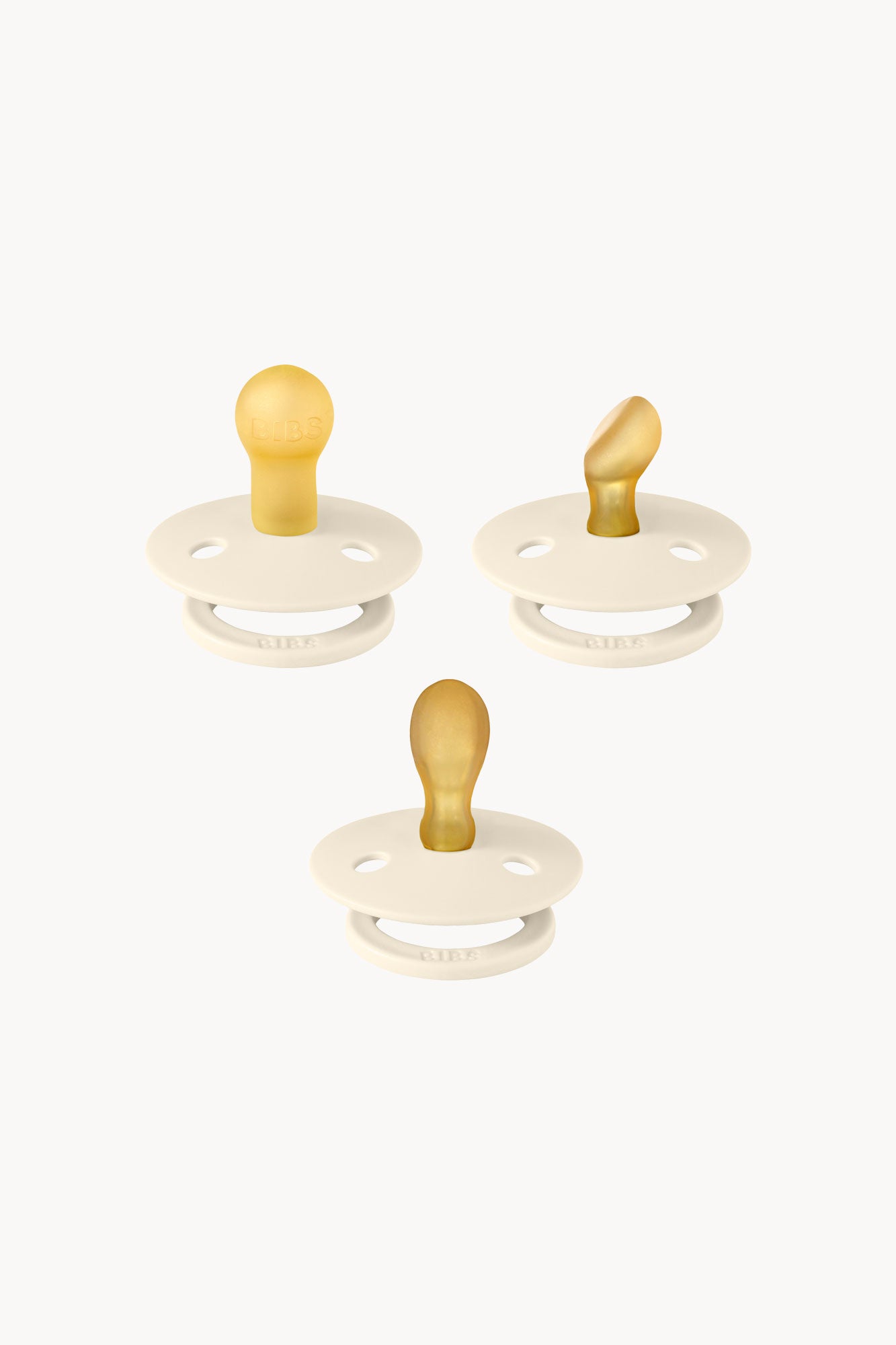 BIBS Pacifiers Try-it Colour 3 PACK Ivory