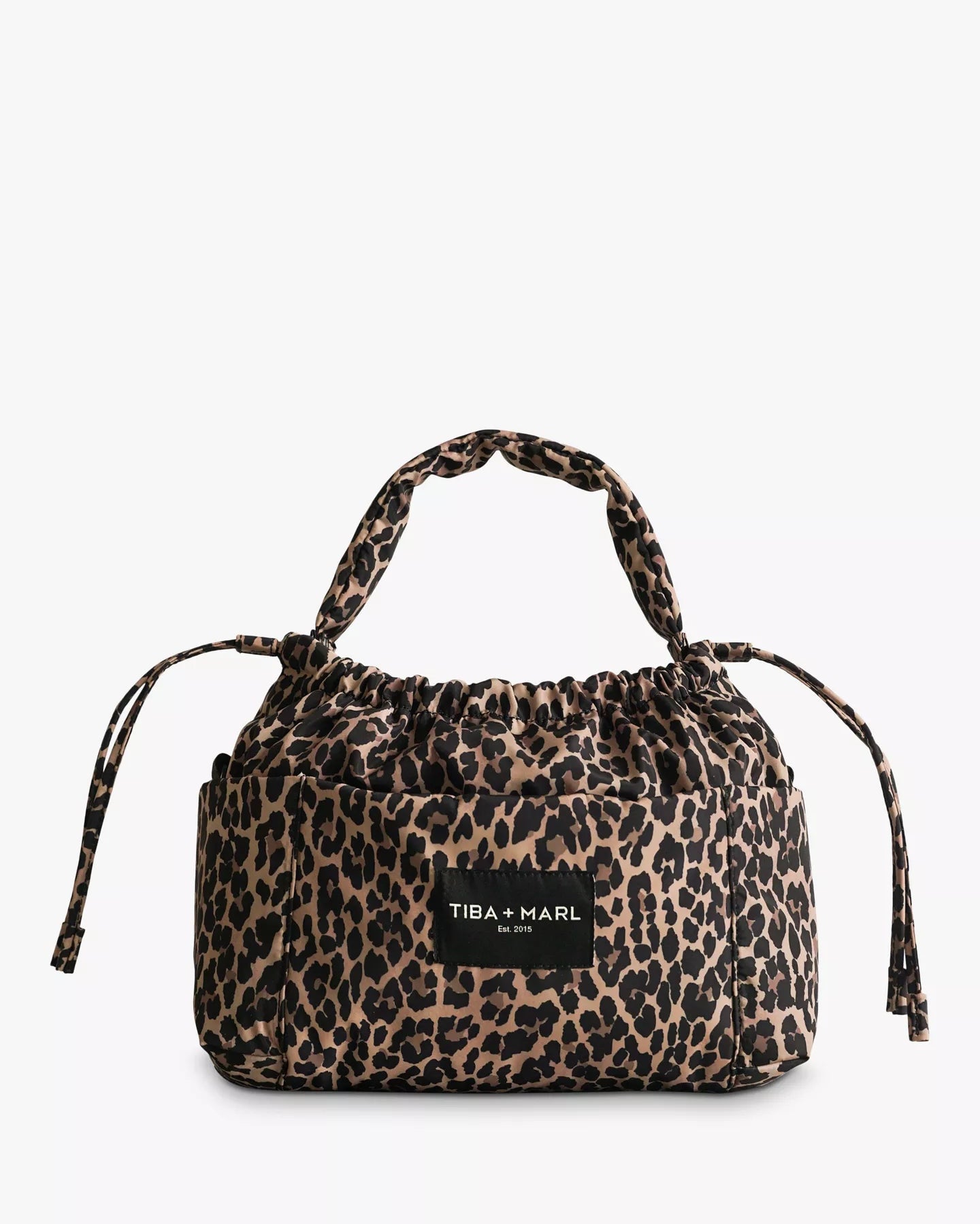 Mini Luna Drawstring Stroller Bag Lighter Leopard Print