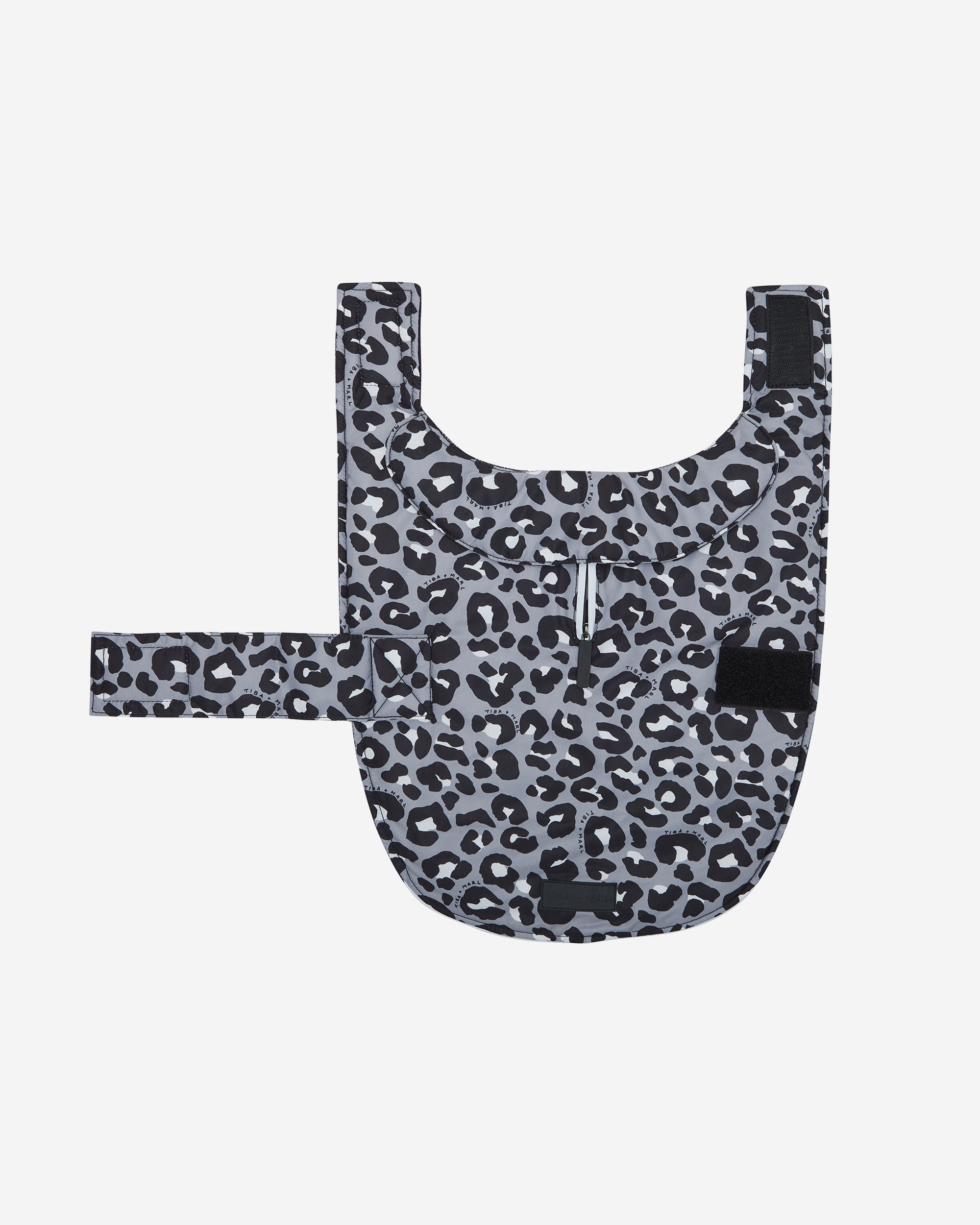 T+M Dog Coat Mono Leopard Print