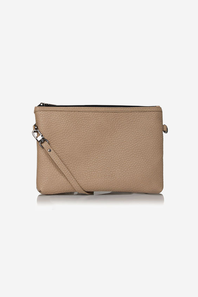 T M Cross Body Bag Taupe Tiba Marl