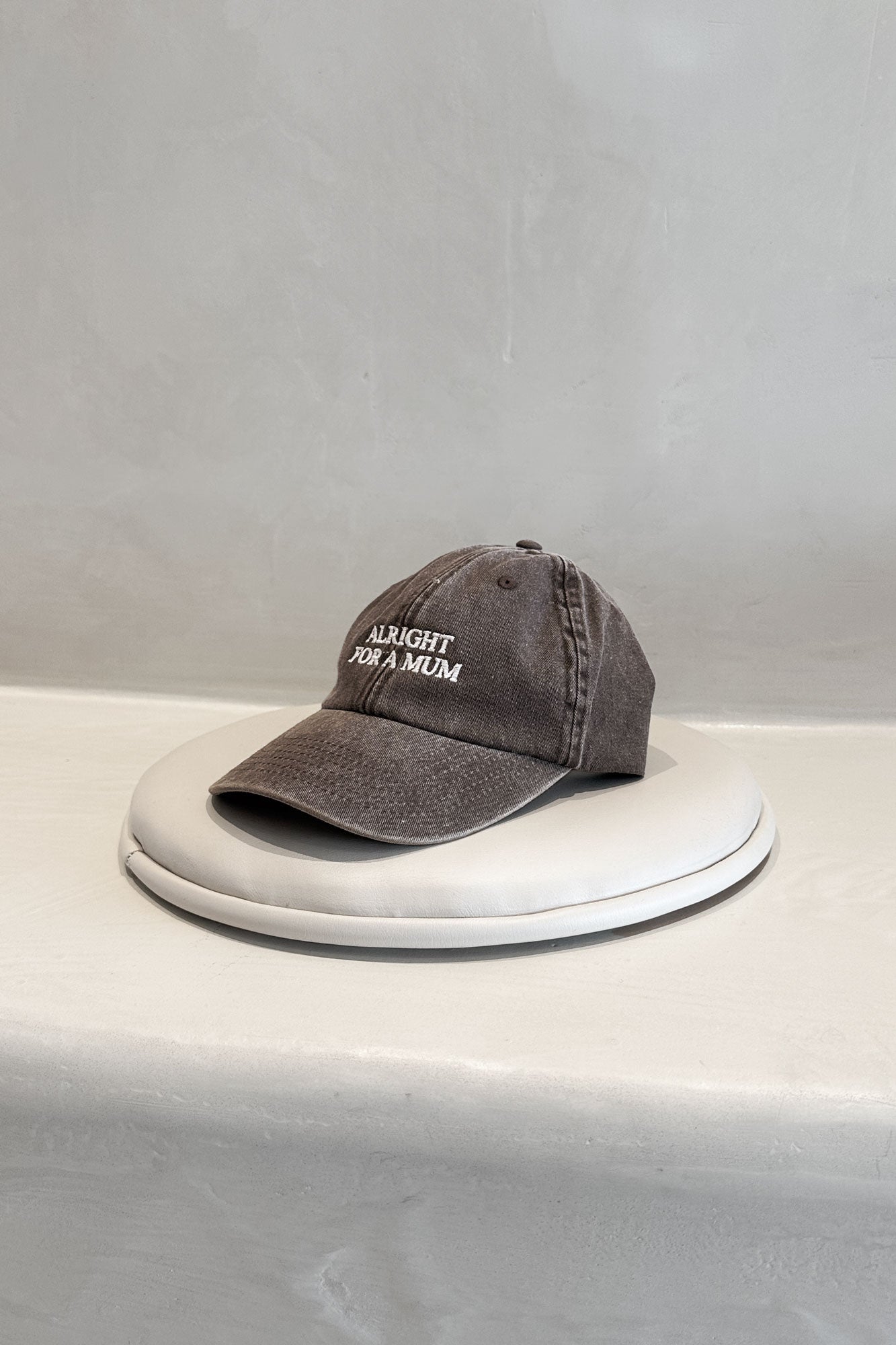 T+M x MERE SOEUR 6-PANEL CAP 'AFAM' MOCHA