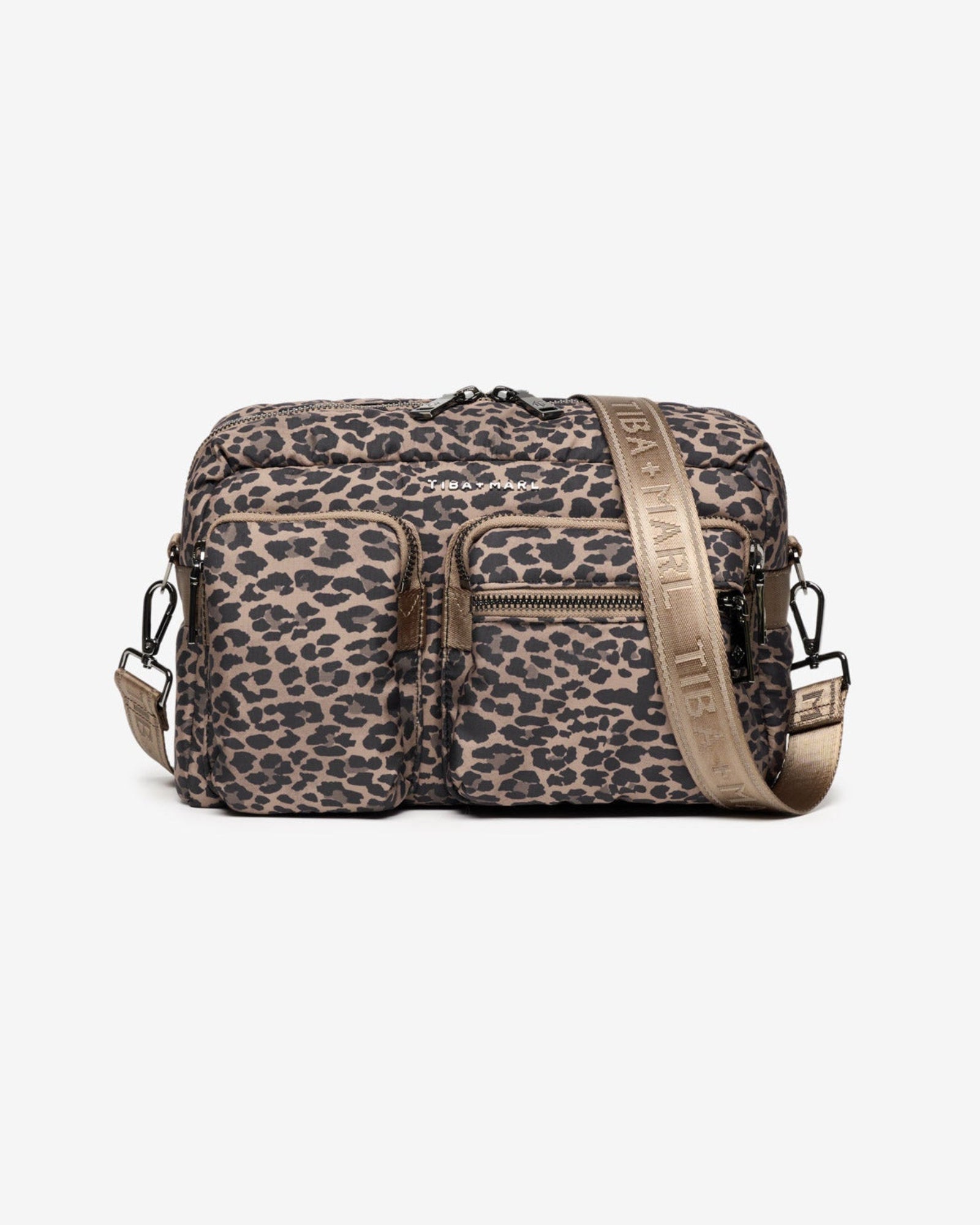 Axel Buggy Organiser / Changing Bag Brown Tonal Leopard