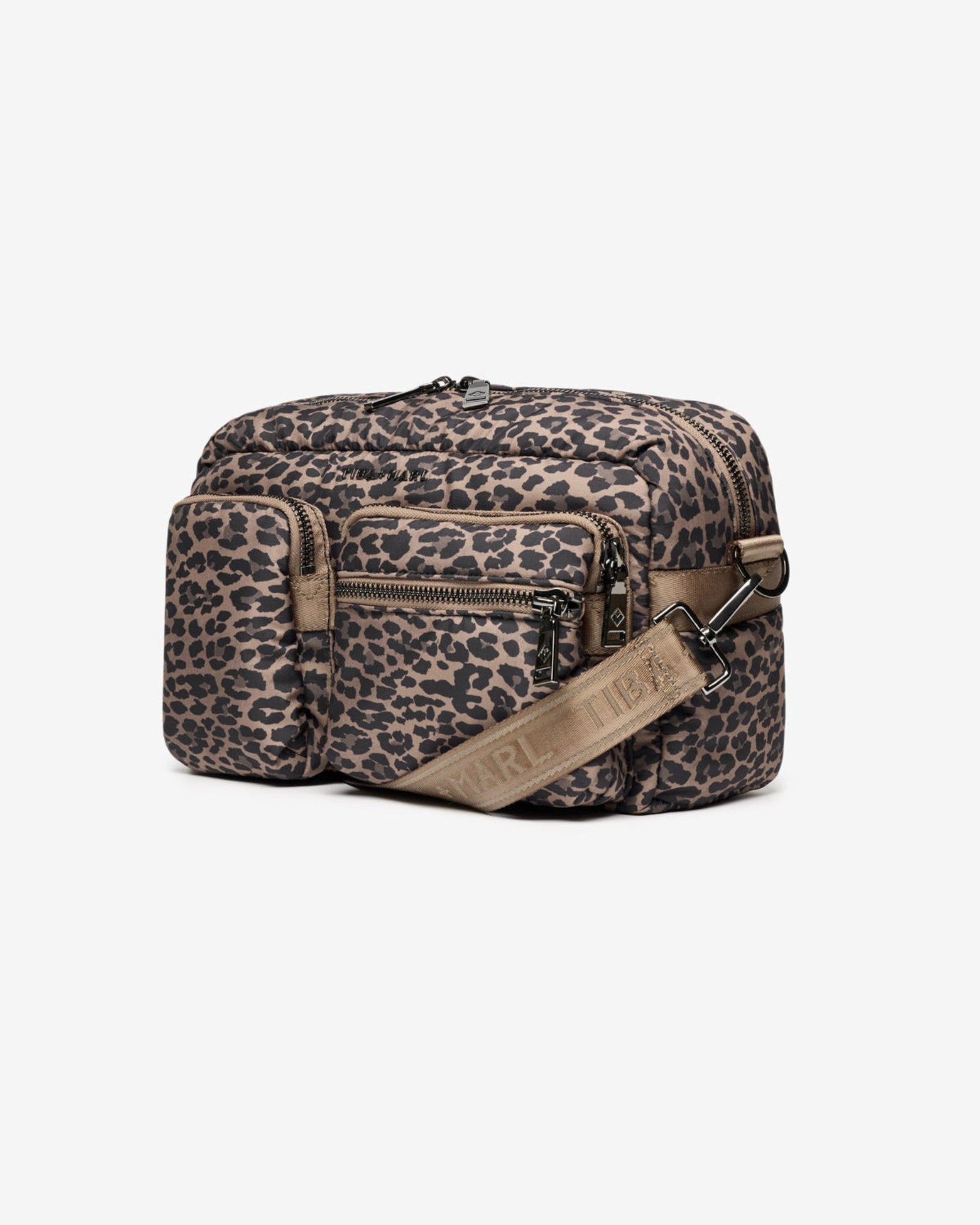 Axel Buggy Organiser / Changing Bag Brown Tonal Leopard
