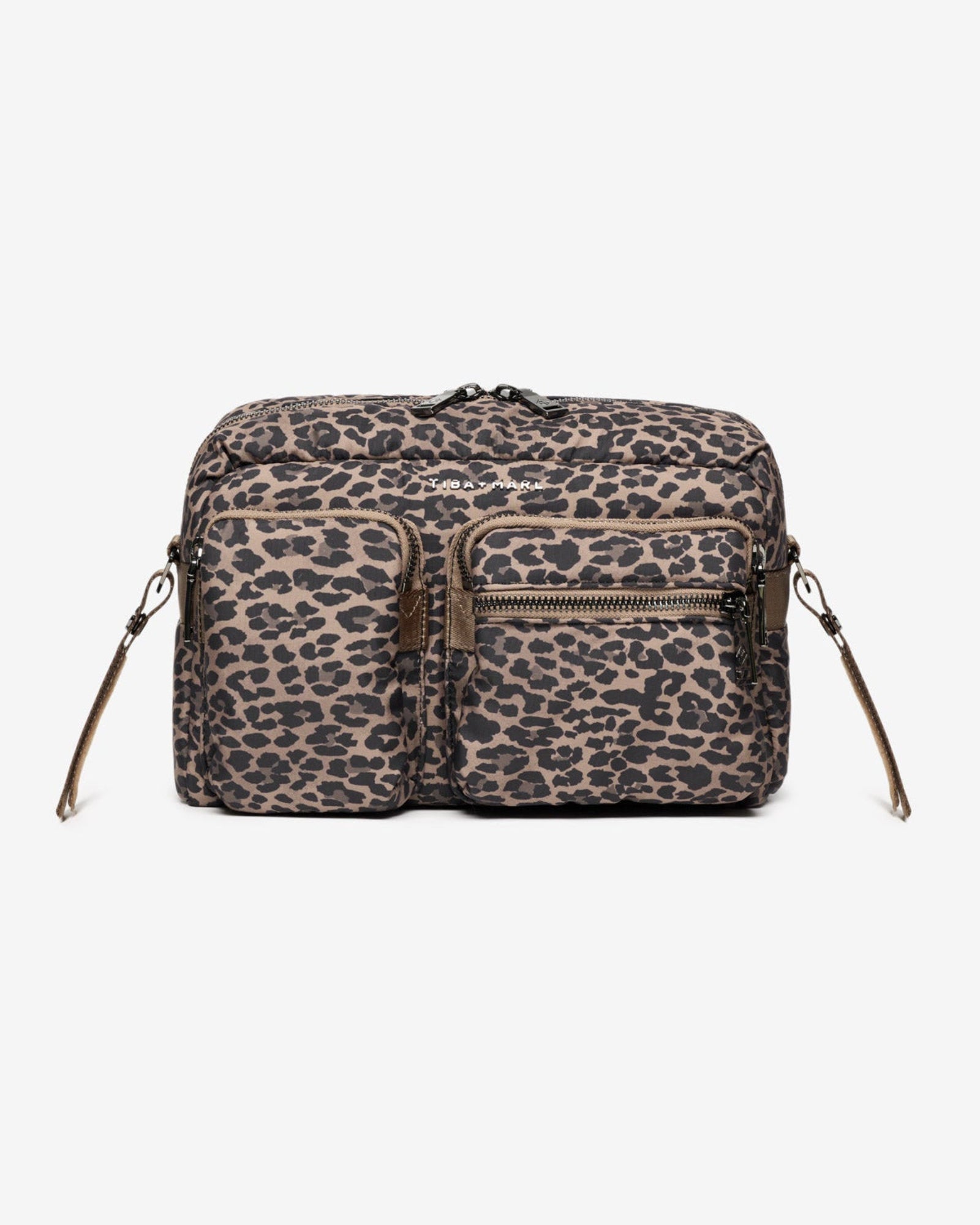 Axel Buggy Organiser / Changing Bag Brown Tonal Leopard