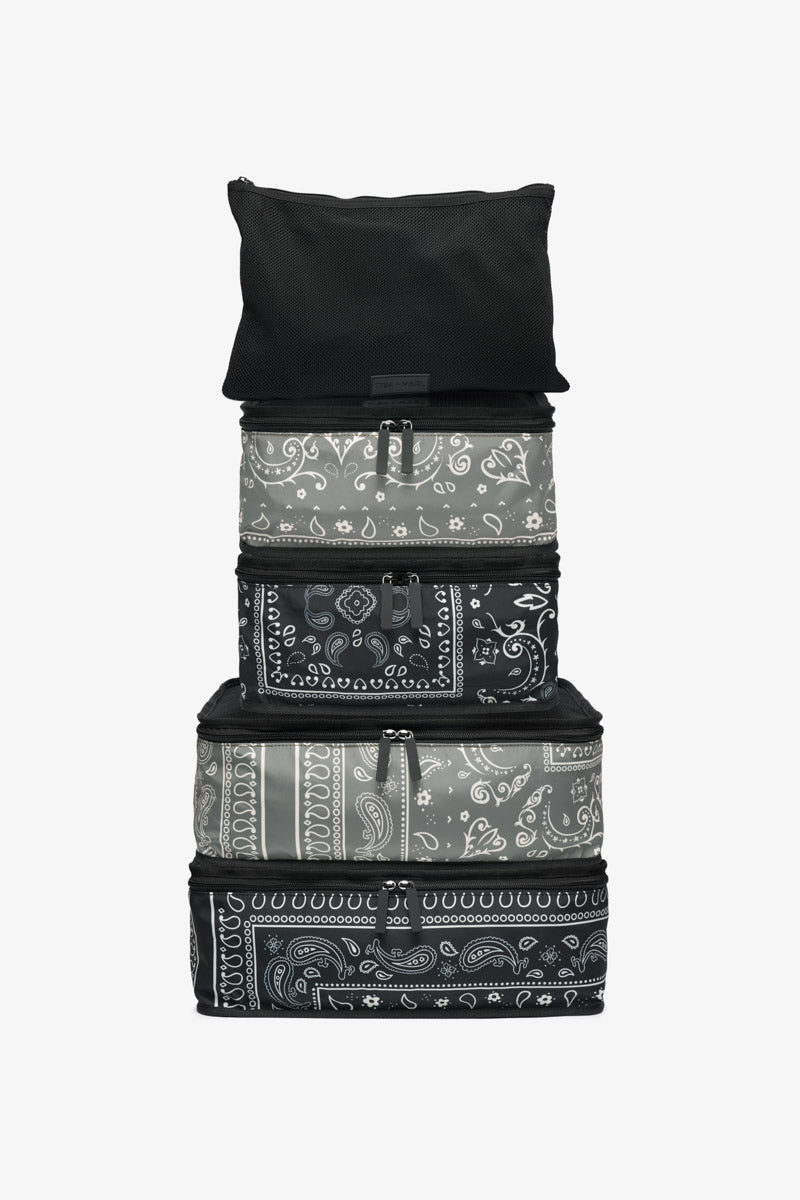 T+M Packing Cubes Set Bandana Print