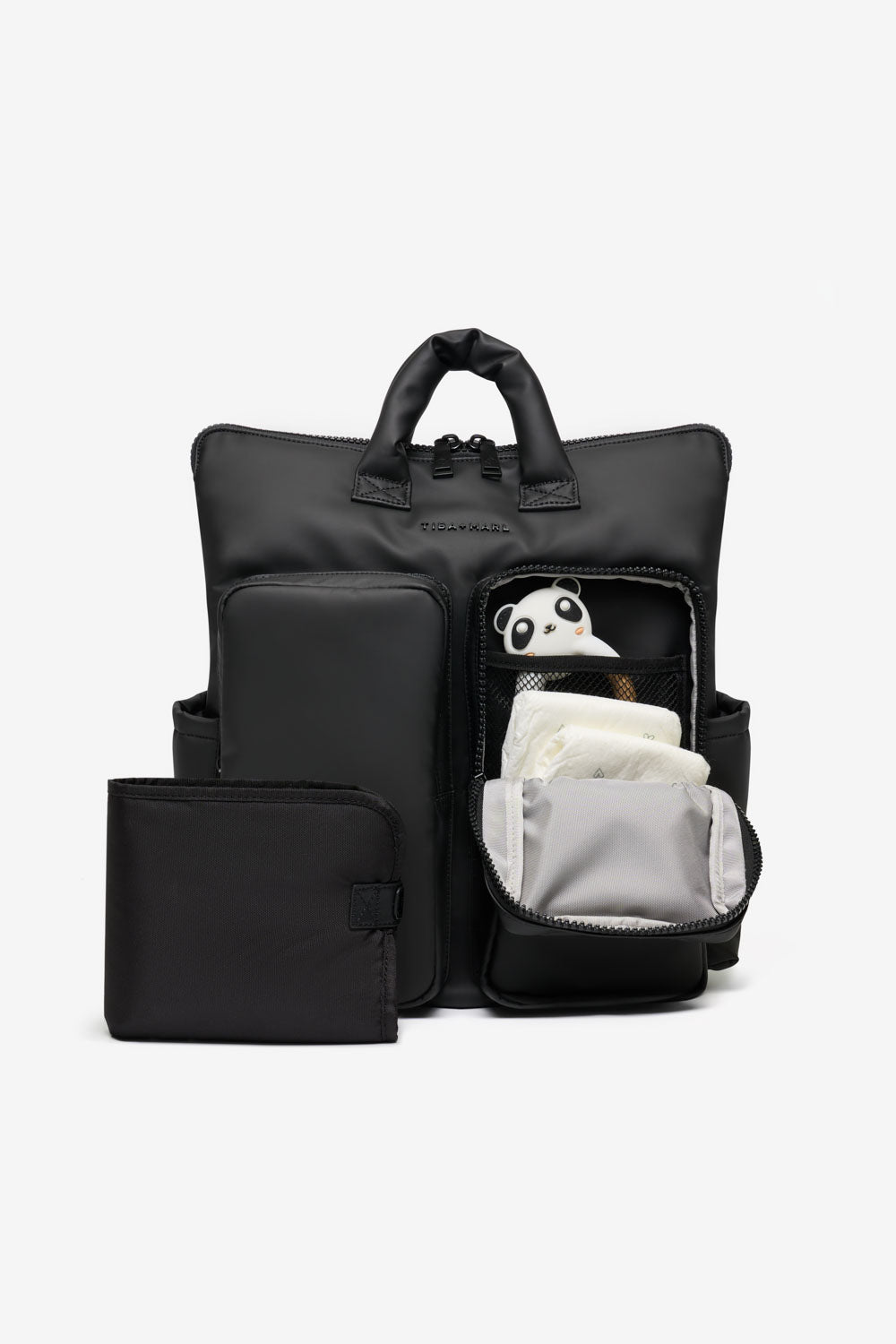 Ozzy Changing Tote / Backpack Matte Black