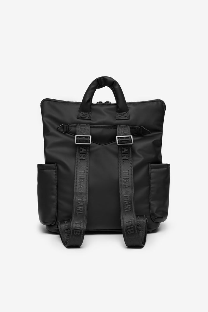 Ozzy Changing Tote / Backpack Matte Black - Tiba + Marl