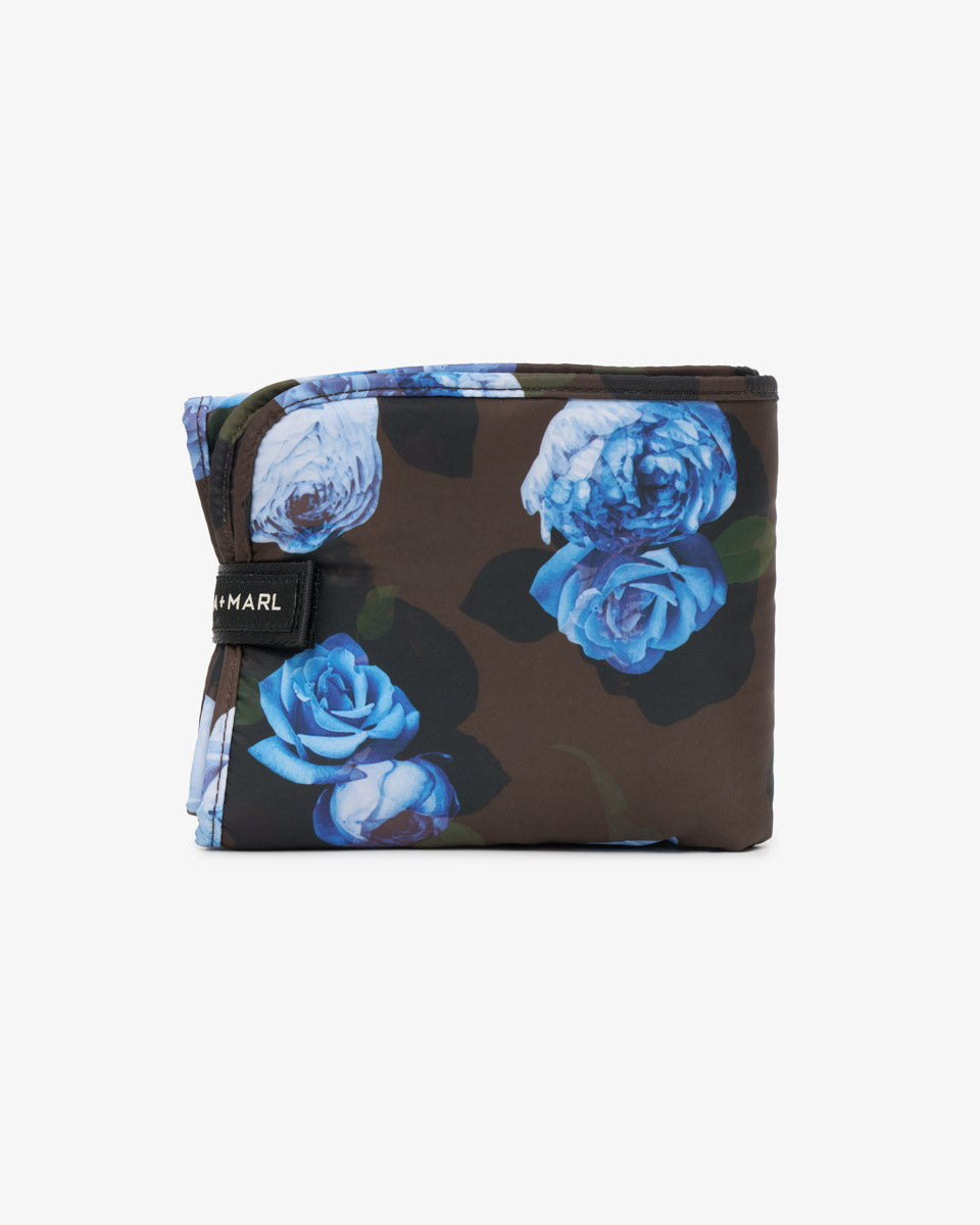 T+M Padded Changing Mat Brown Modern Floral Print