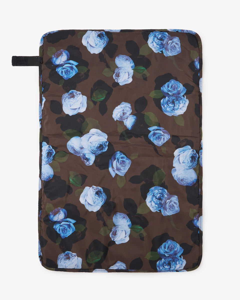 T+M Padded Changing Mat Brown Modern Floral Print