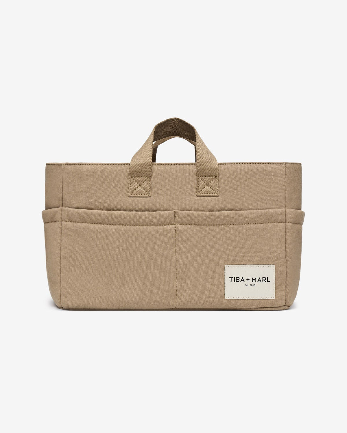 T+M Canvas Organiser Caddy Pocket Tote Insert Desert