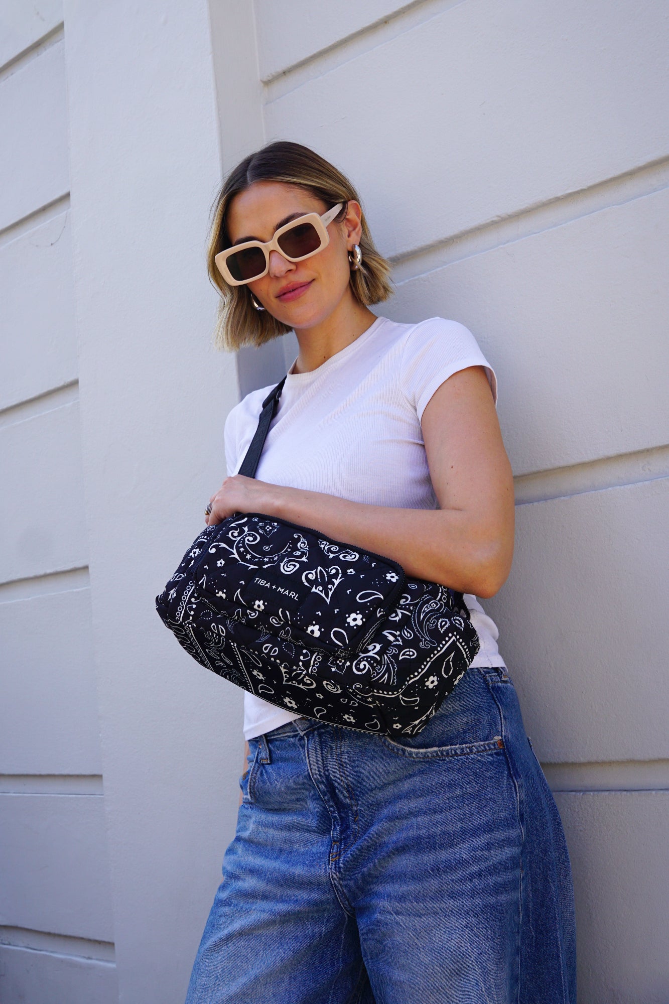 Inka Buggy Organiser Black Bandana Print
