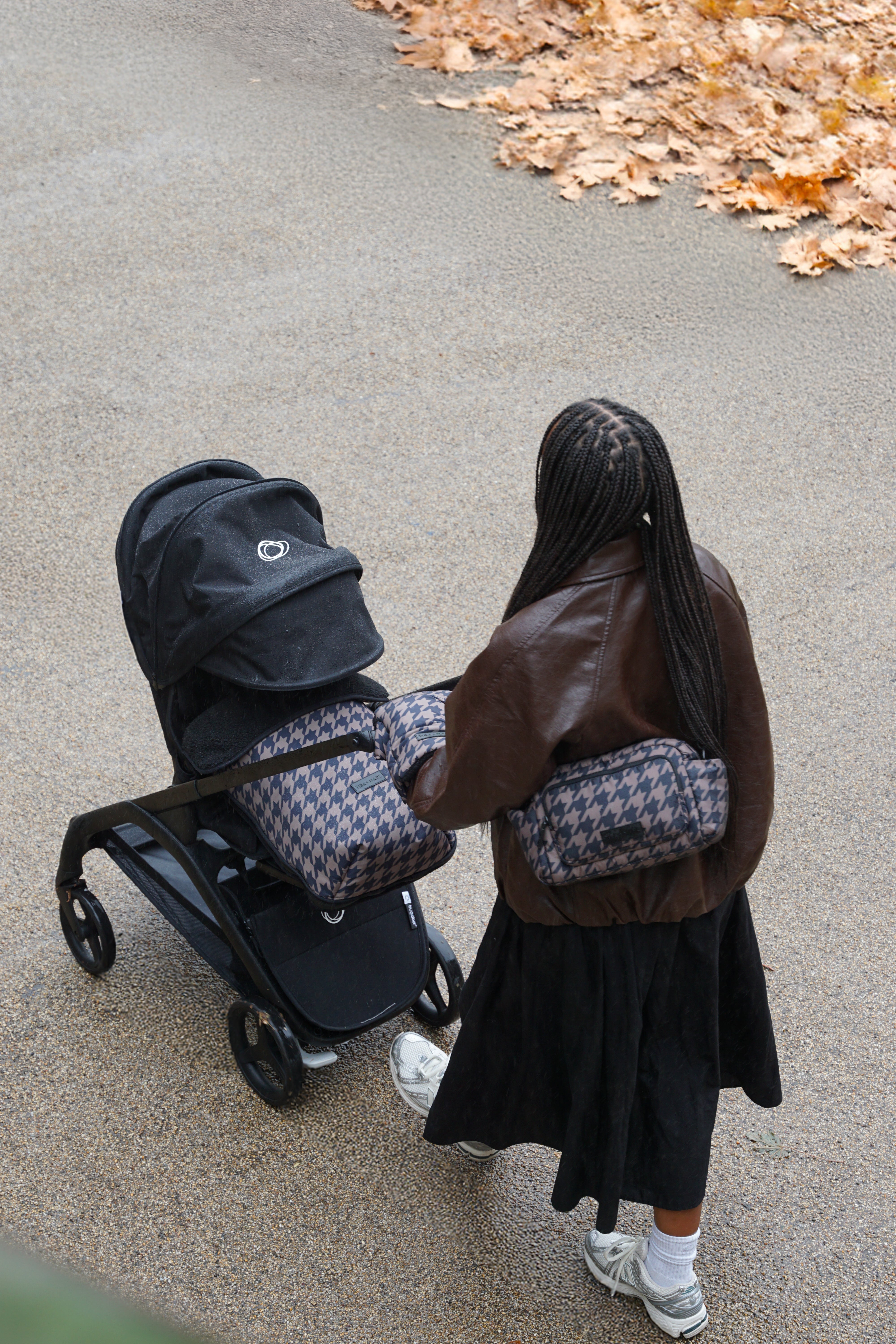 Universal Buggy Footmuff Houndstooth Print