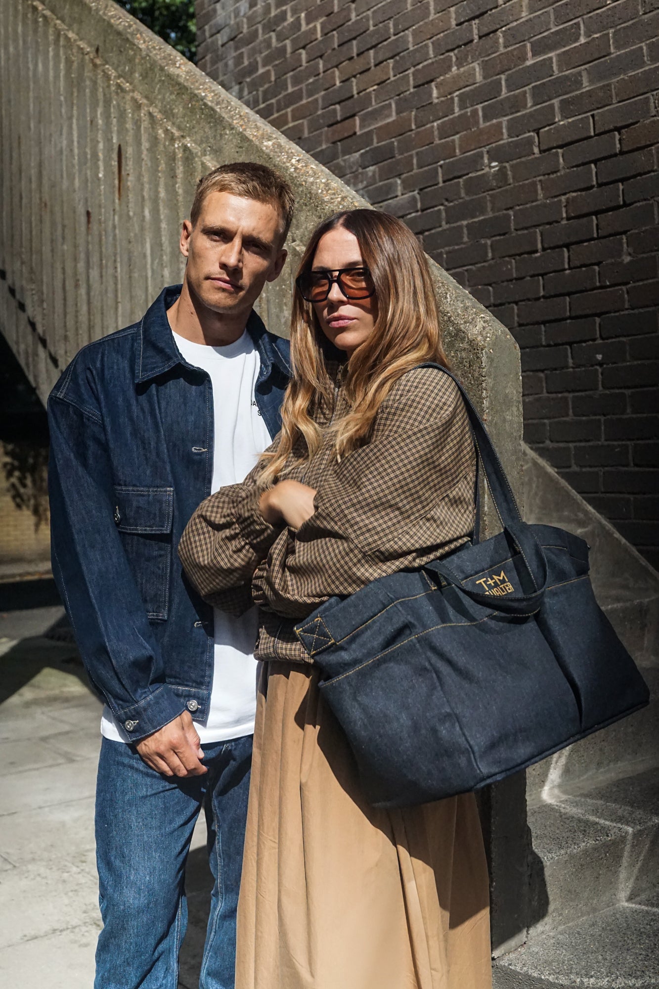 T+M x Walter Denim Pocket Tote