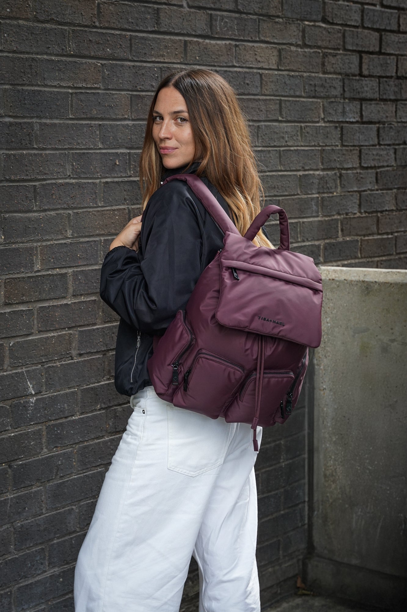 Alto Changing Backpack Burgundy