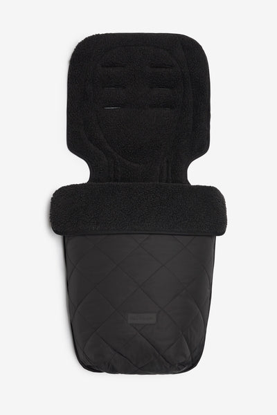 Universal Buggy Footmuff Black Quilted Tiba Marl