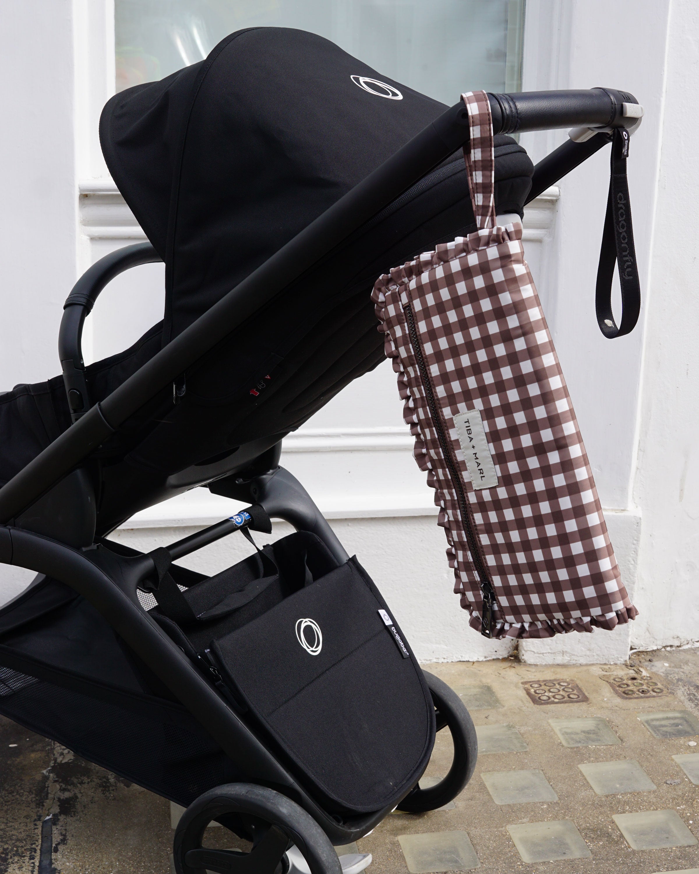 Etta Changing Clutch Brown Gingham