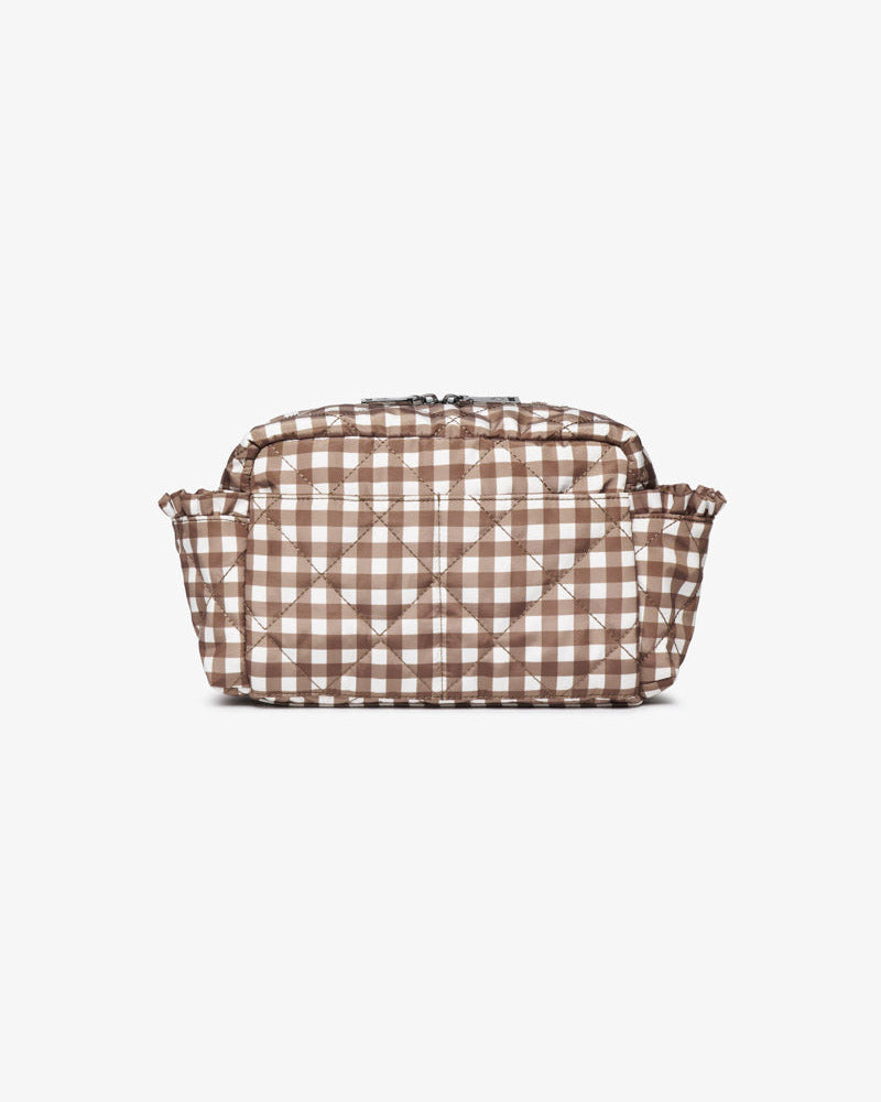 Inka Buggy Organiser Brown Gingham