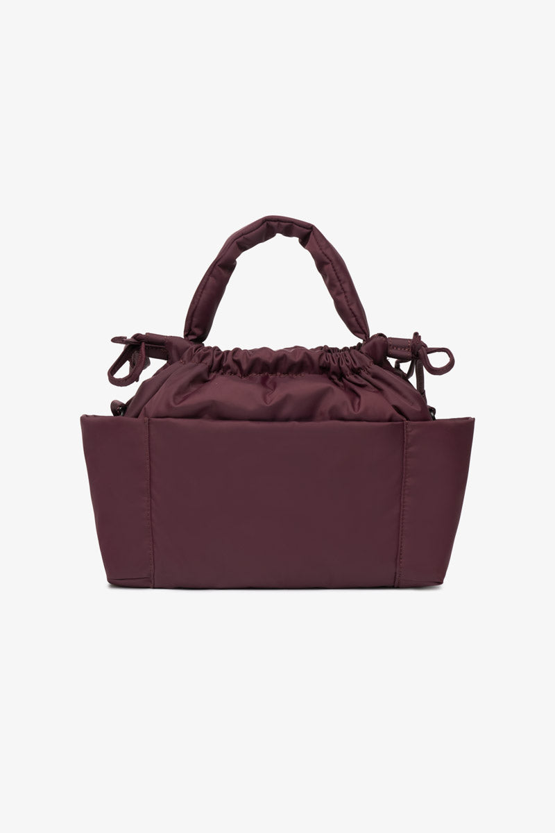 MINI LUNA DRAWSTRING STROLLER BAG BURGUNDY