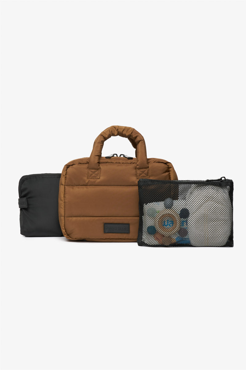 T+M Puffy Micro Changing Grab Bag Coffee